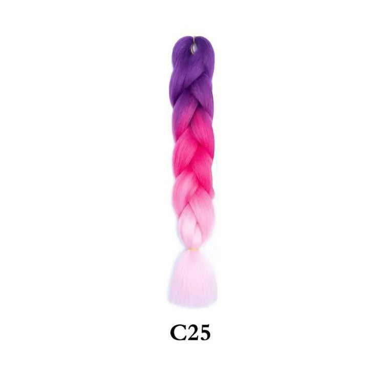 24-Inch Synthetic Jumbo Braiding Hair Extensions for Twist Crochet Braids - 8