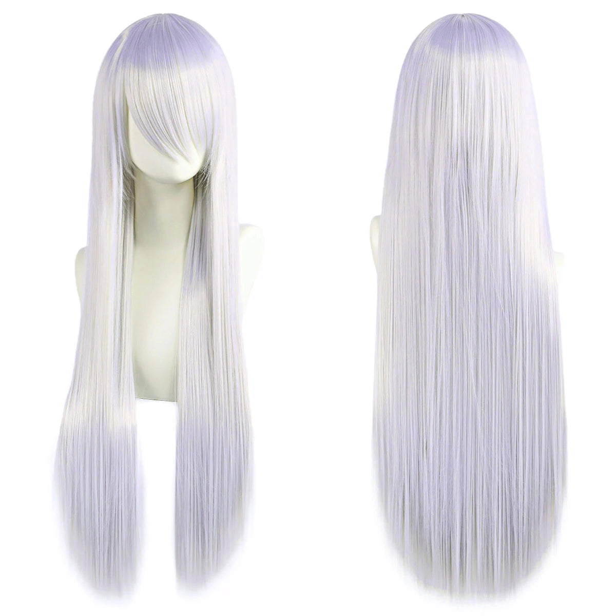 Long Straight Synthetic Cosplay Wig with Bangs