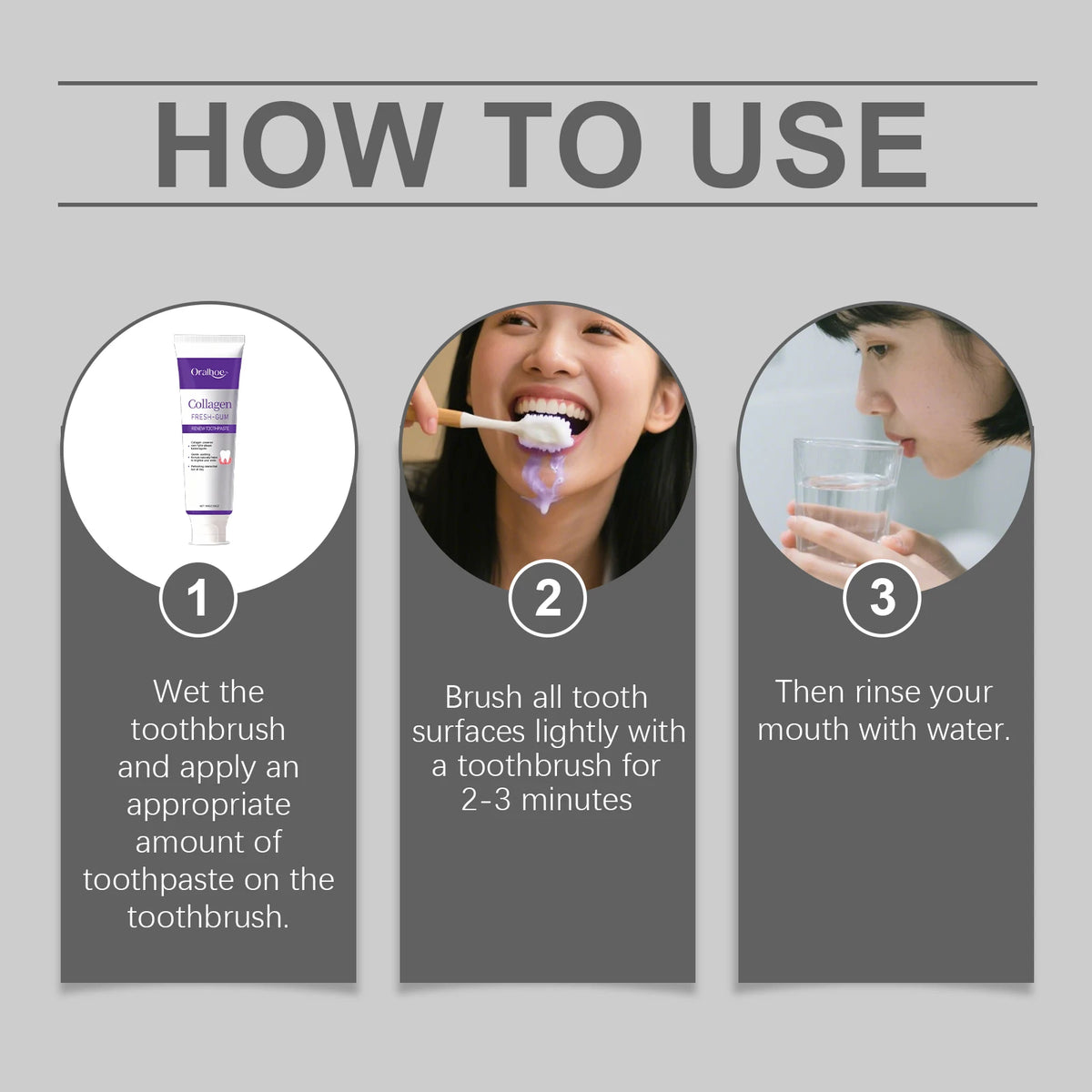 Collagen Whitening Toothpaste for Deep Cleaning and Fresh Breath