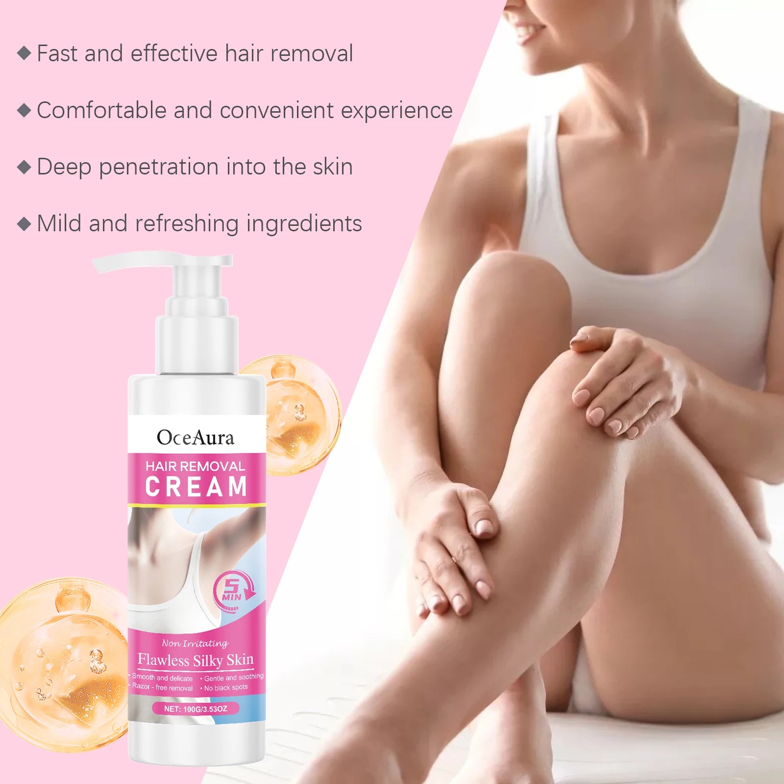 Painless Full Body Hair Removal Cream for Smooth and Sensitive Skin - 12