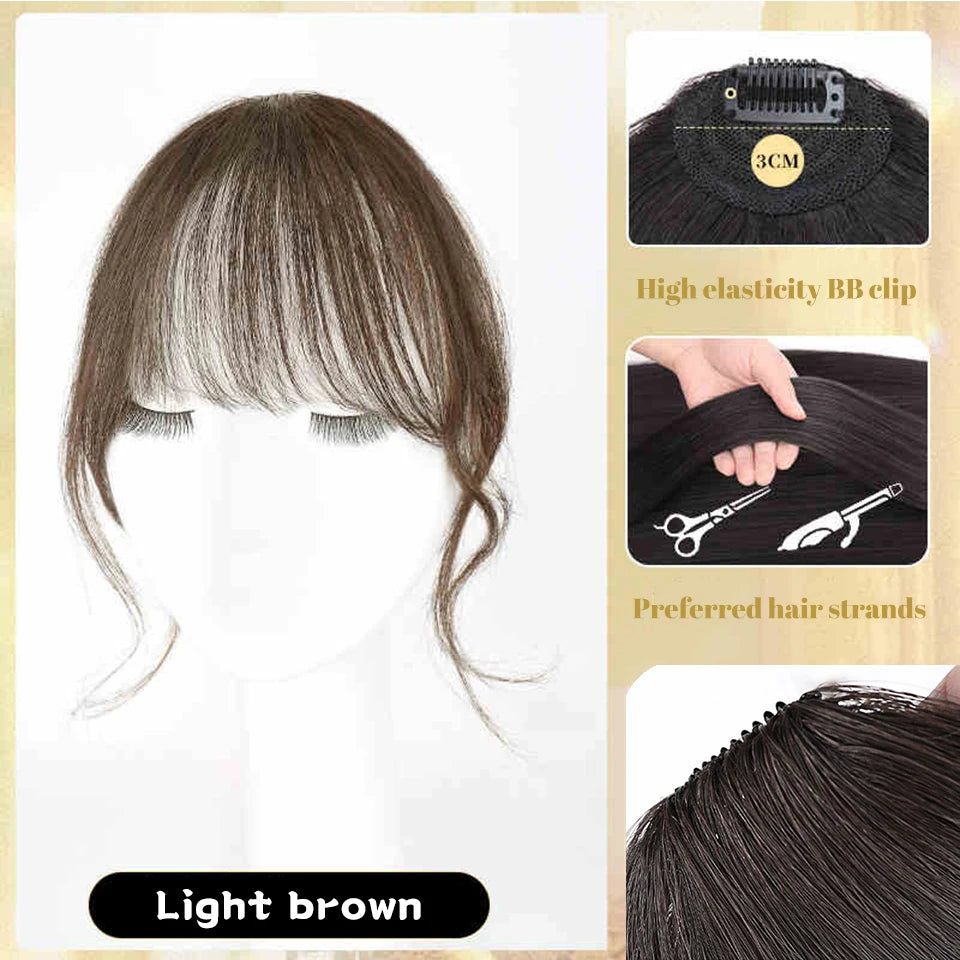 Clip In Air Bangs for Natural Hair Volumizing and Face Framing - 44