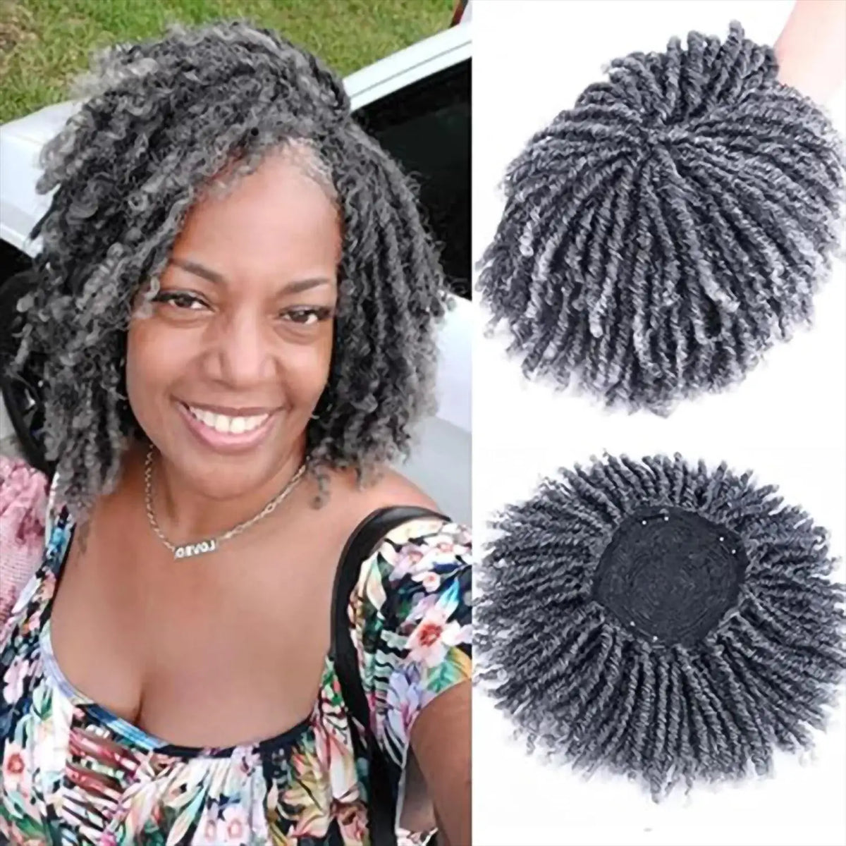 Men's Short Curly Braided Dreadlock Wig