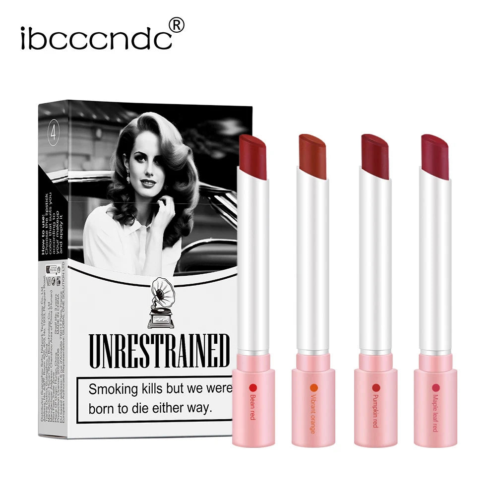Matte Lipstick Set with Waterproof Long-Lasting Velvet Finish