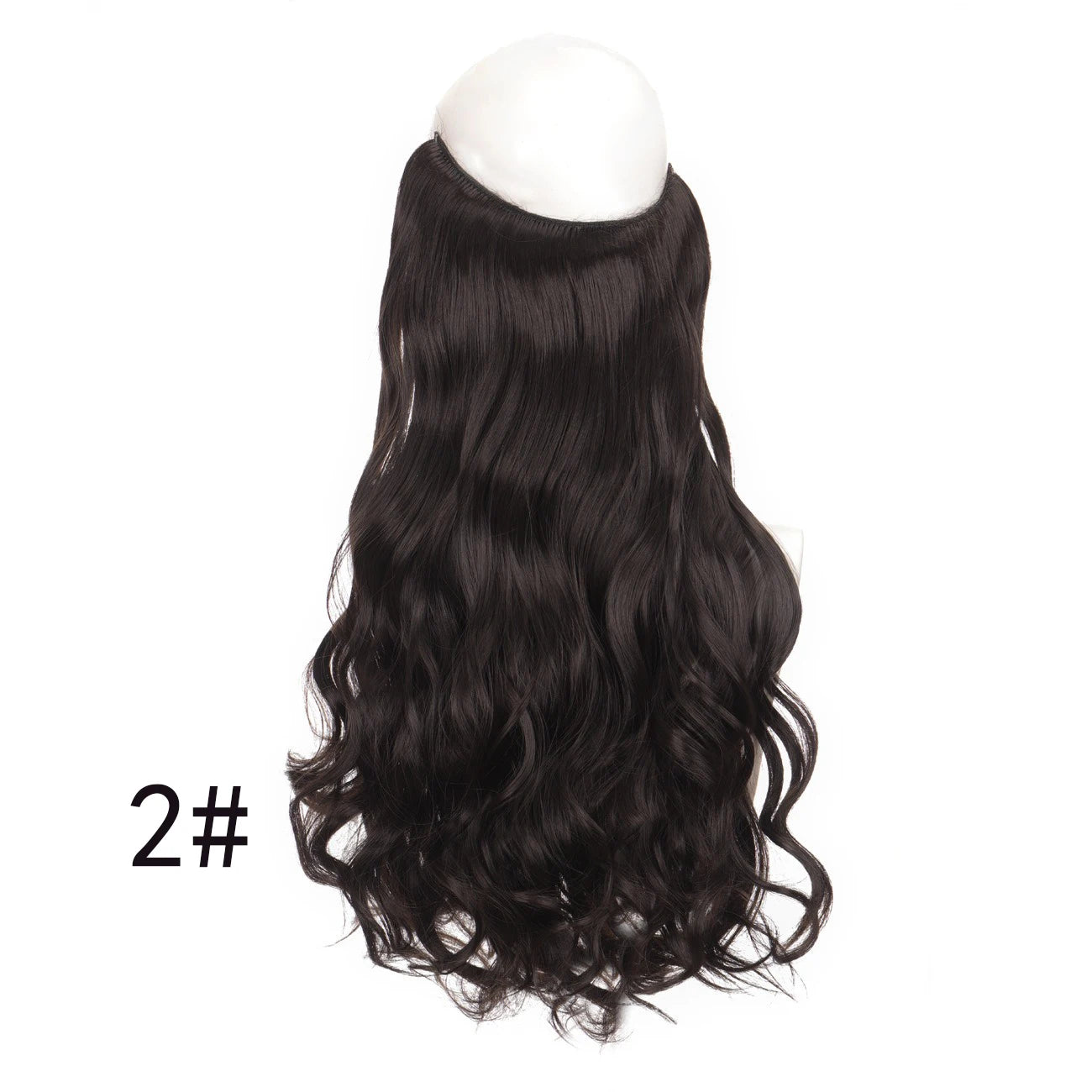 Invisible Halo Wire Hair Extensions for Voluminous Wavy Hair - 9