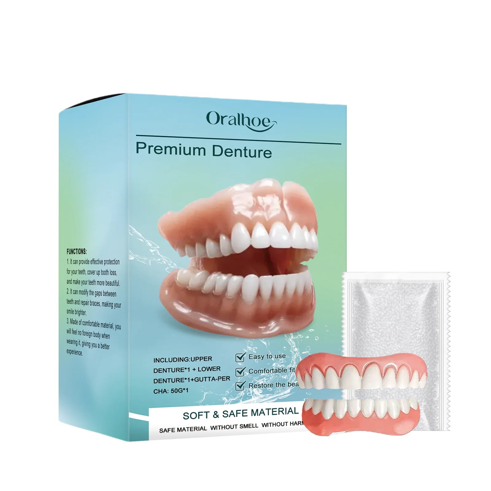 Temporary Silicone Denture Set for Beautiful Smiles and Tooth Repair - 16