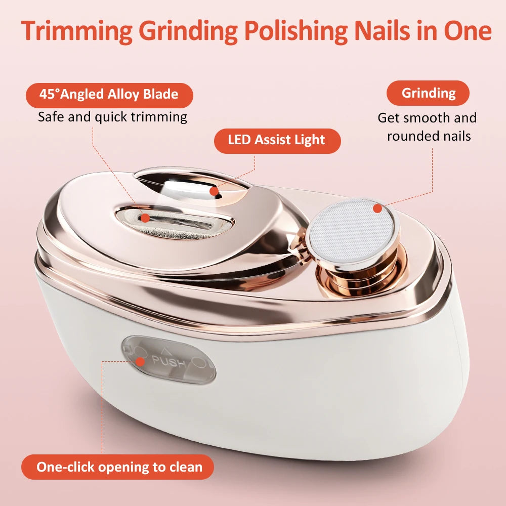 Automatic Electric Nail Trimmer and Polisher for Safe Manicure - 18