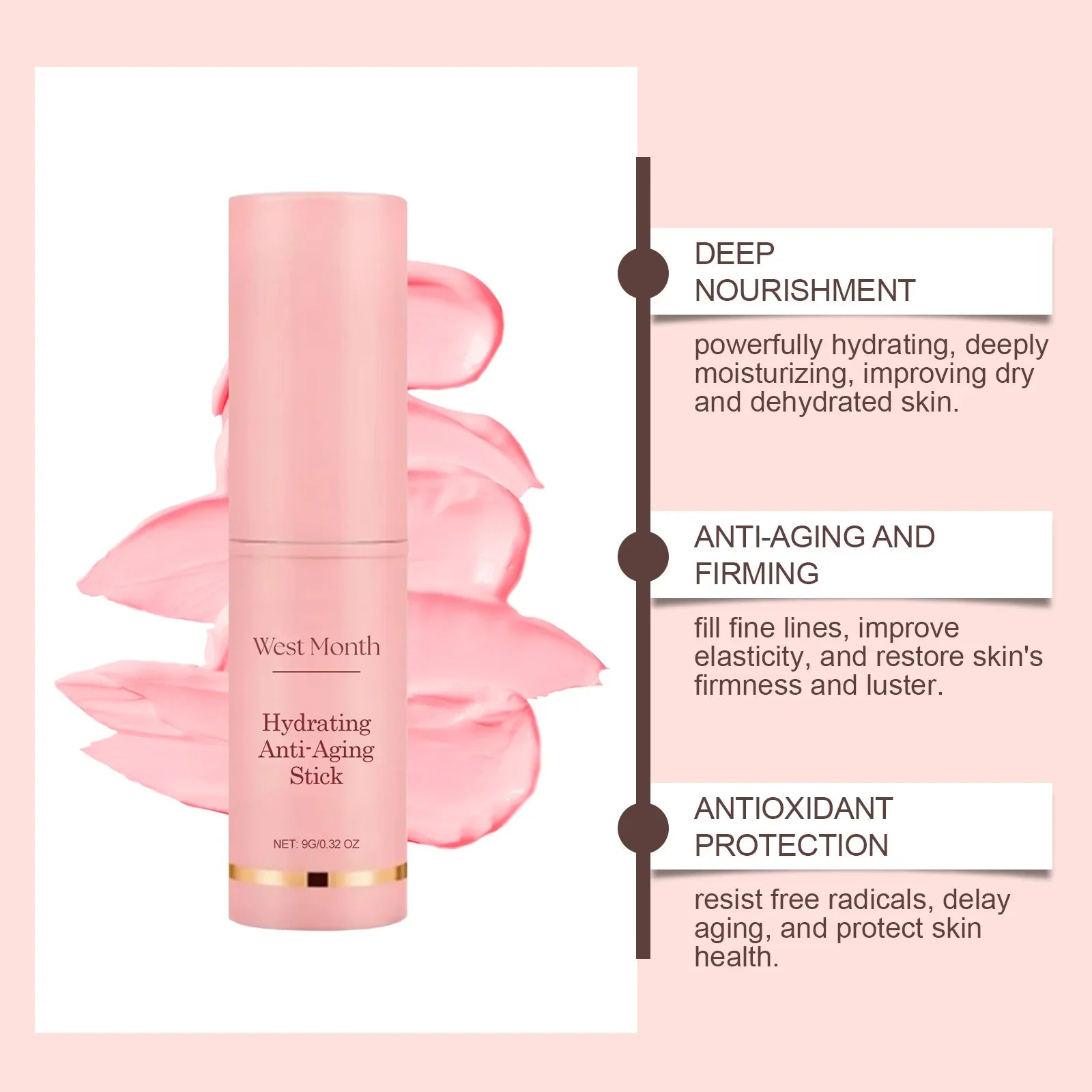 Collagen Anti-Aging Moisturizing Balm Stick for Face Wrinkle Reduction - 16