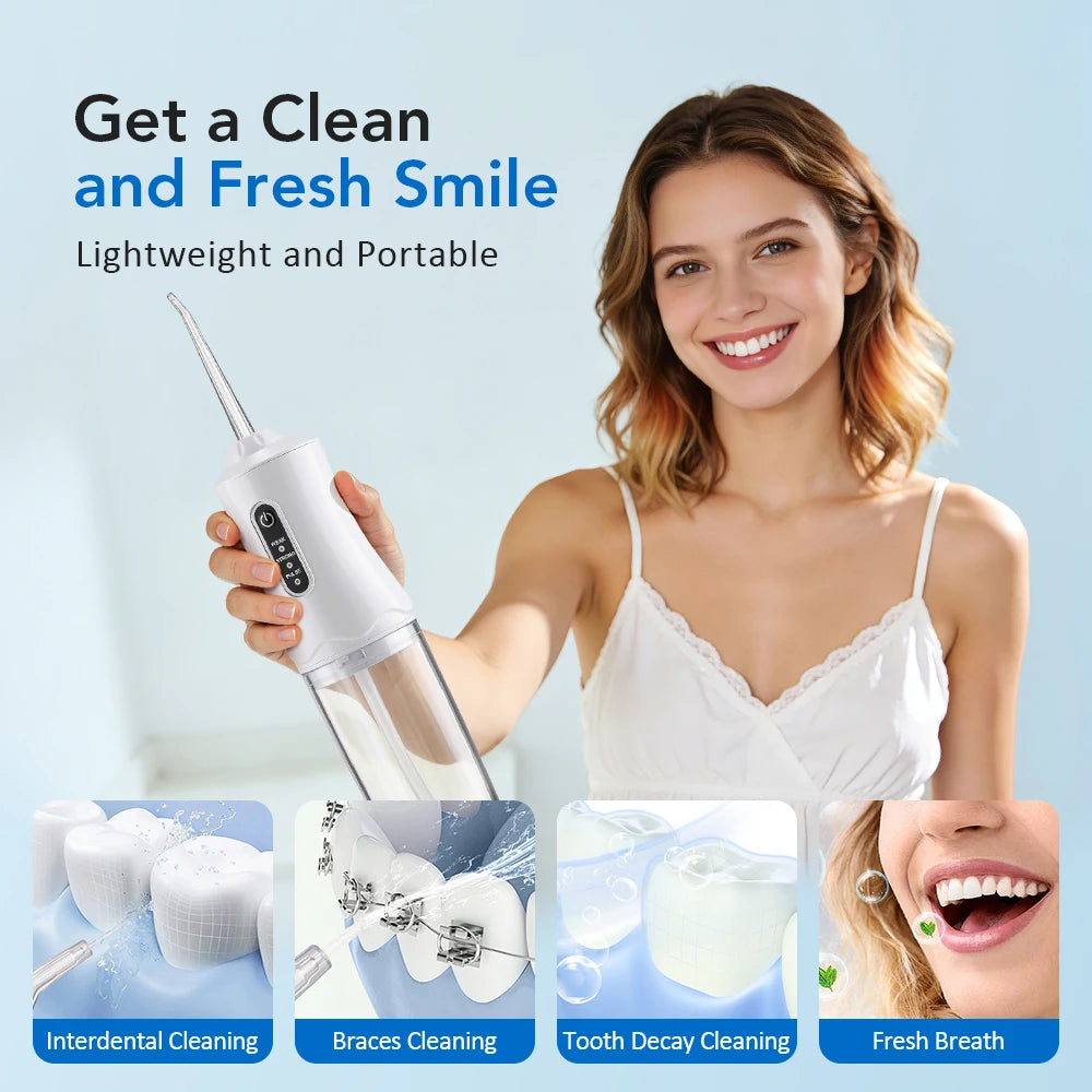 Portable Rechargeable Water Dental Flosser for Deep Teeth Cleaning - 5
