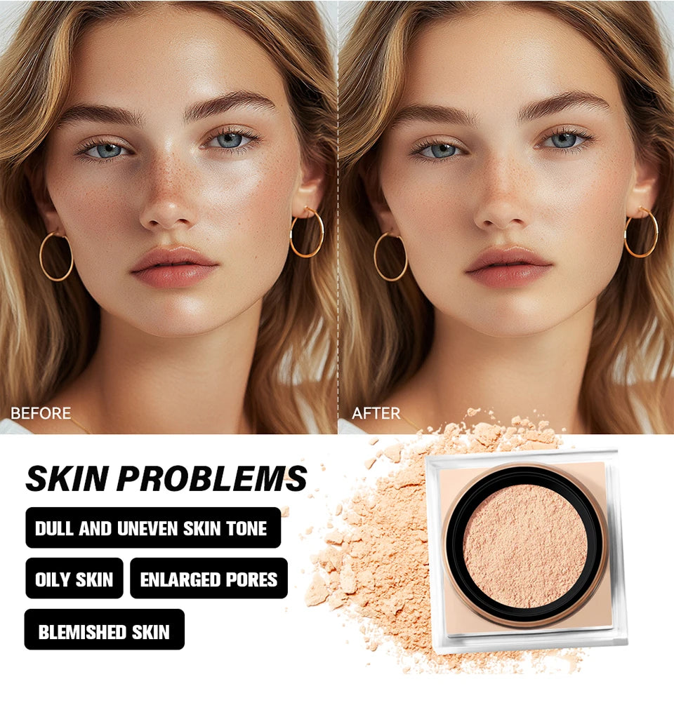 Matte Loose Baking and Setting Powder for Oil Control and Smooth Finish - 11