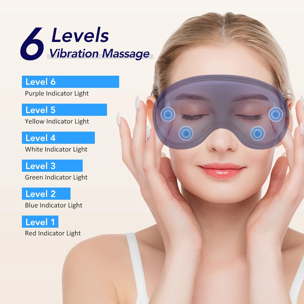 Heated 3D Eye Mask for Dry Eyes Relief and Stress Reduction