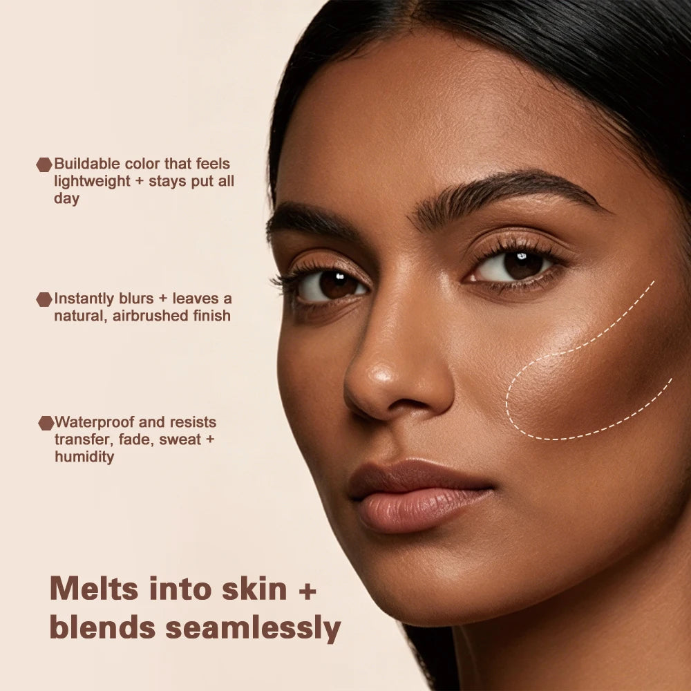 Long-Lasting Cream Mousse Bronzer for Natural Sculpting and Definition