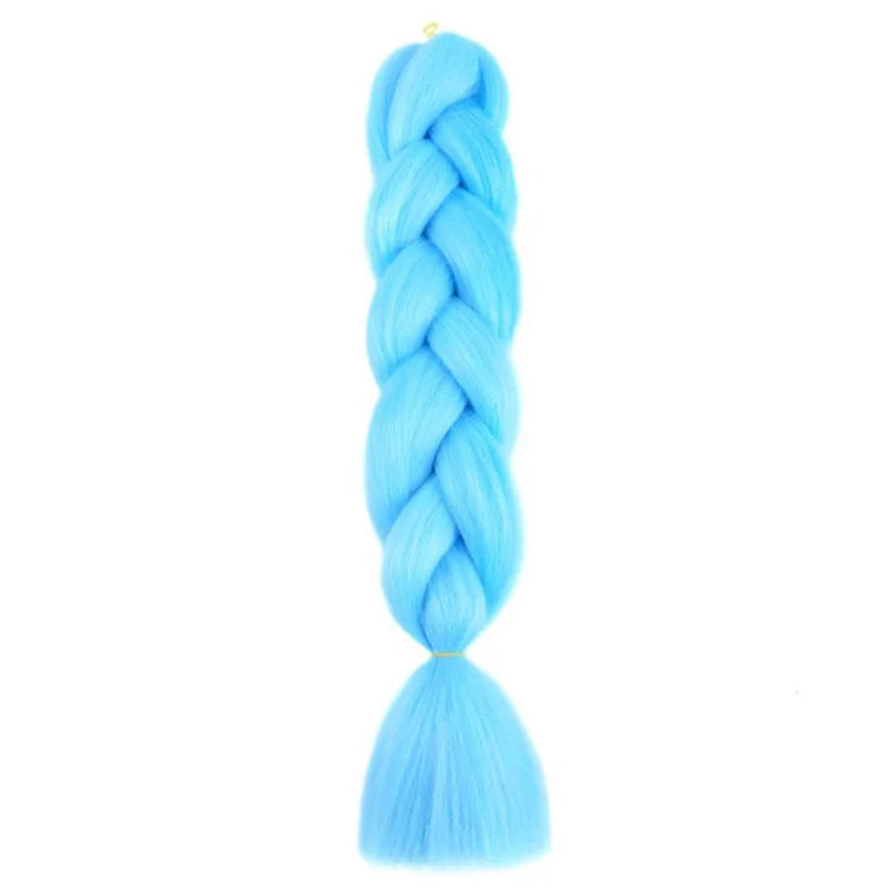 24-Inch Long Colorful Ombre Braiding Hair Extensions - 51