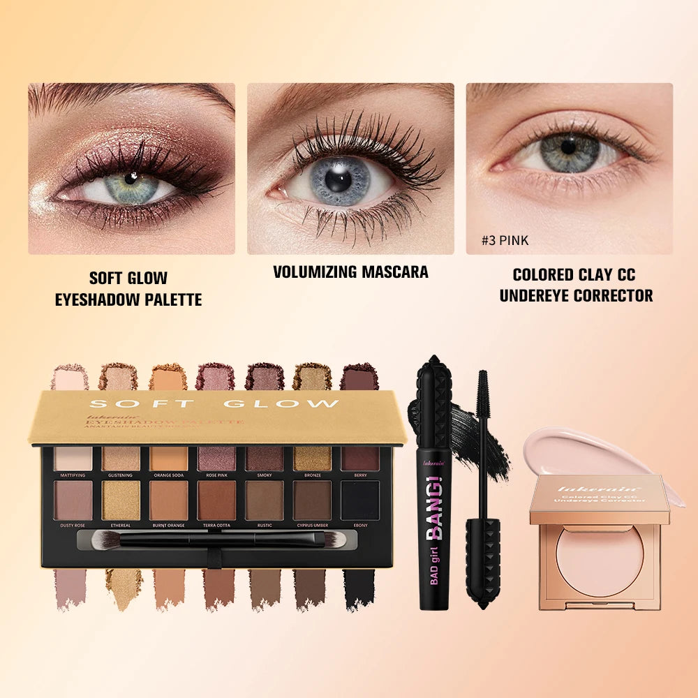 3-Piece Eye Makeup Kit for Flawless Coverage and Defined Lashes - 9