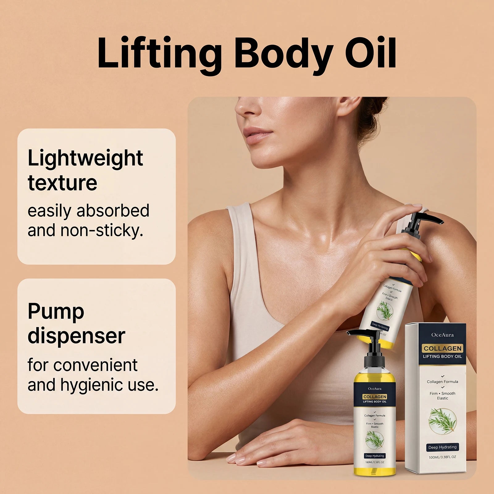 Collagen Lifting and Firming Body Oil for Smooth Hydrated Skin - 12