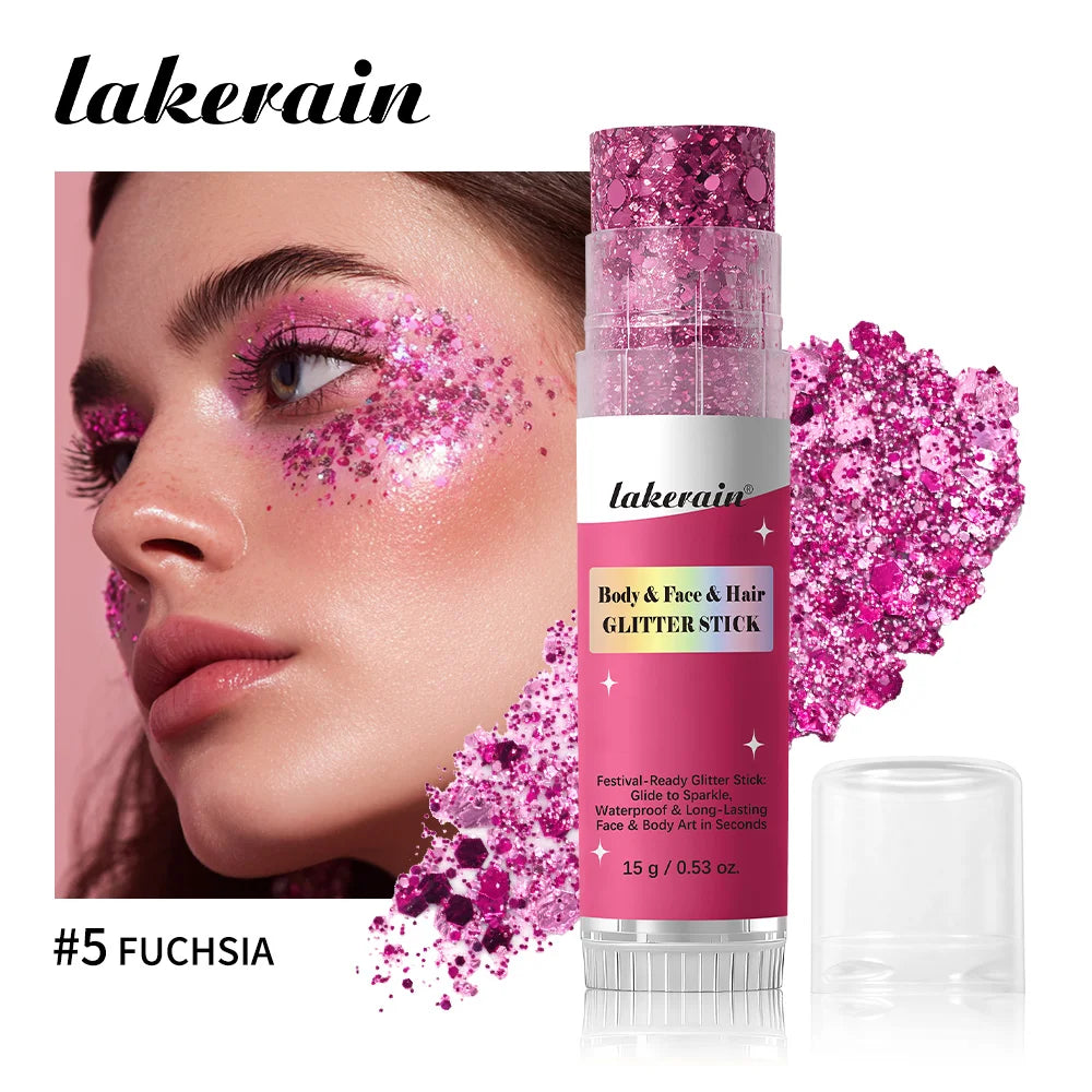 Shimmer Glitter Balm Stick for Face, Hair and Body Makeup - 26