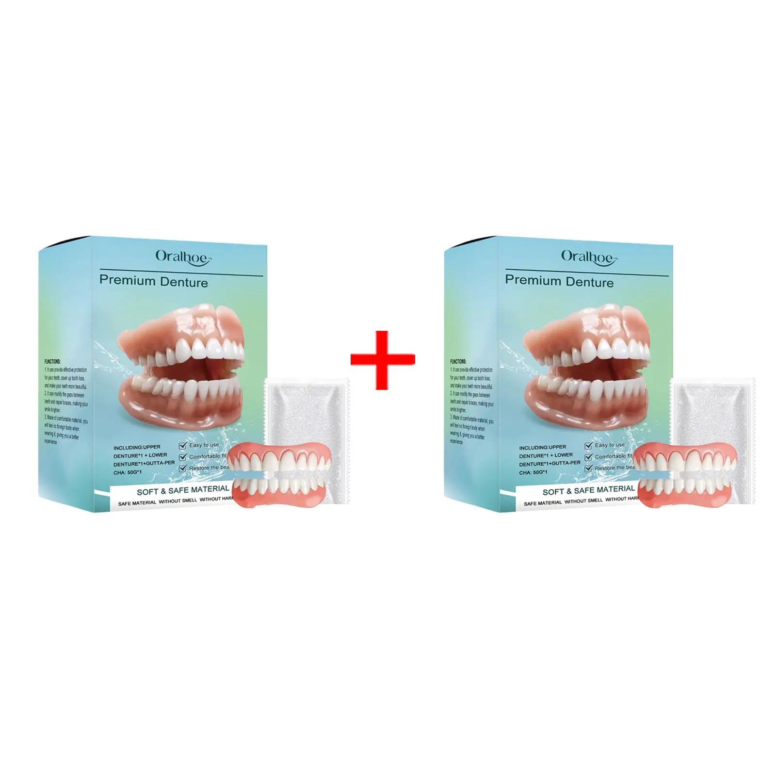Temporary Silicone Denture Set for Beautiful Smiles and Tooth Repair - 15