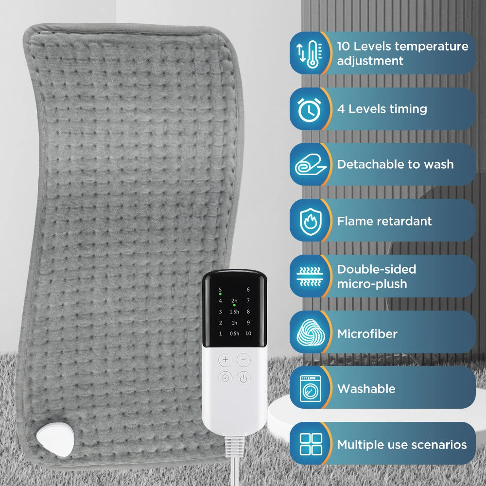 Electric Heating Pad for Muscle Pain Relief and Full Body Warming - 2