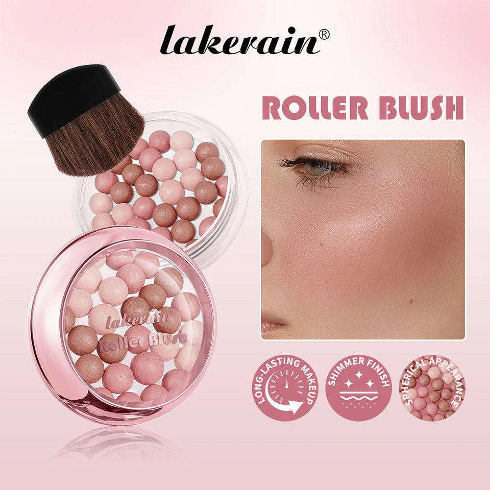 Spherical Powder Bead Blush for Natural Glowing Makeup Finish - 7