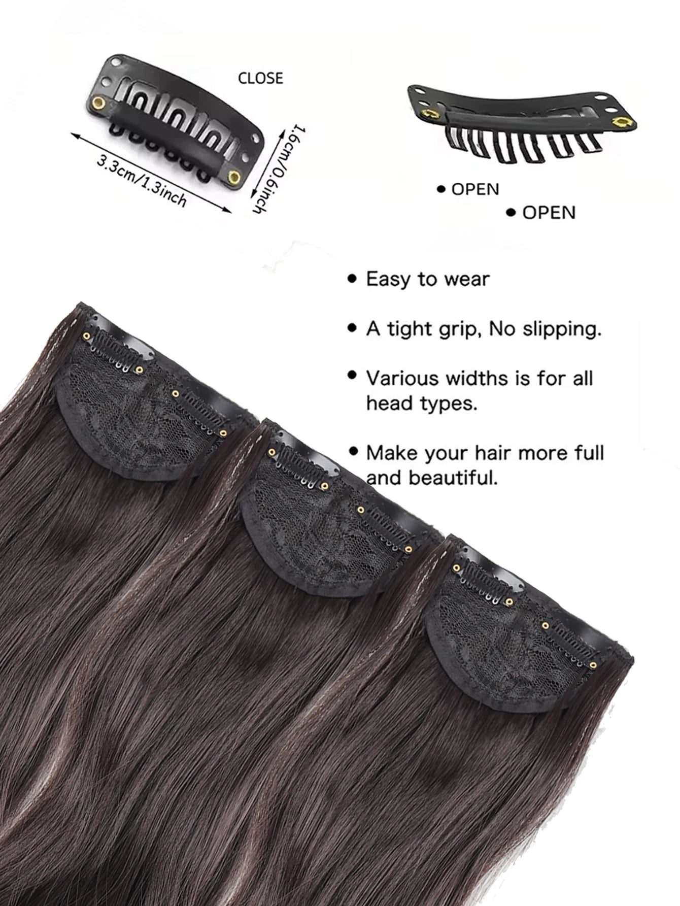 Wavy Clip-In Hair Extensions for Instant Volume and Length - 14