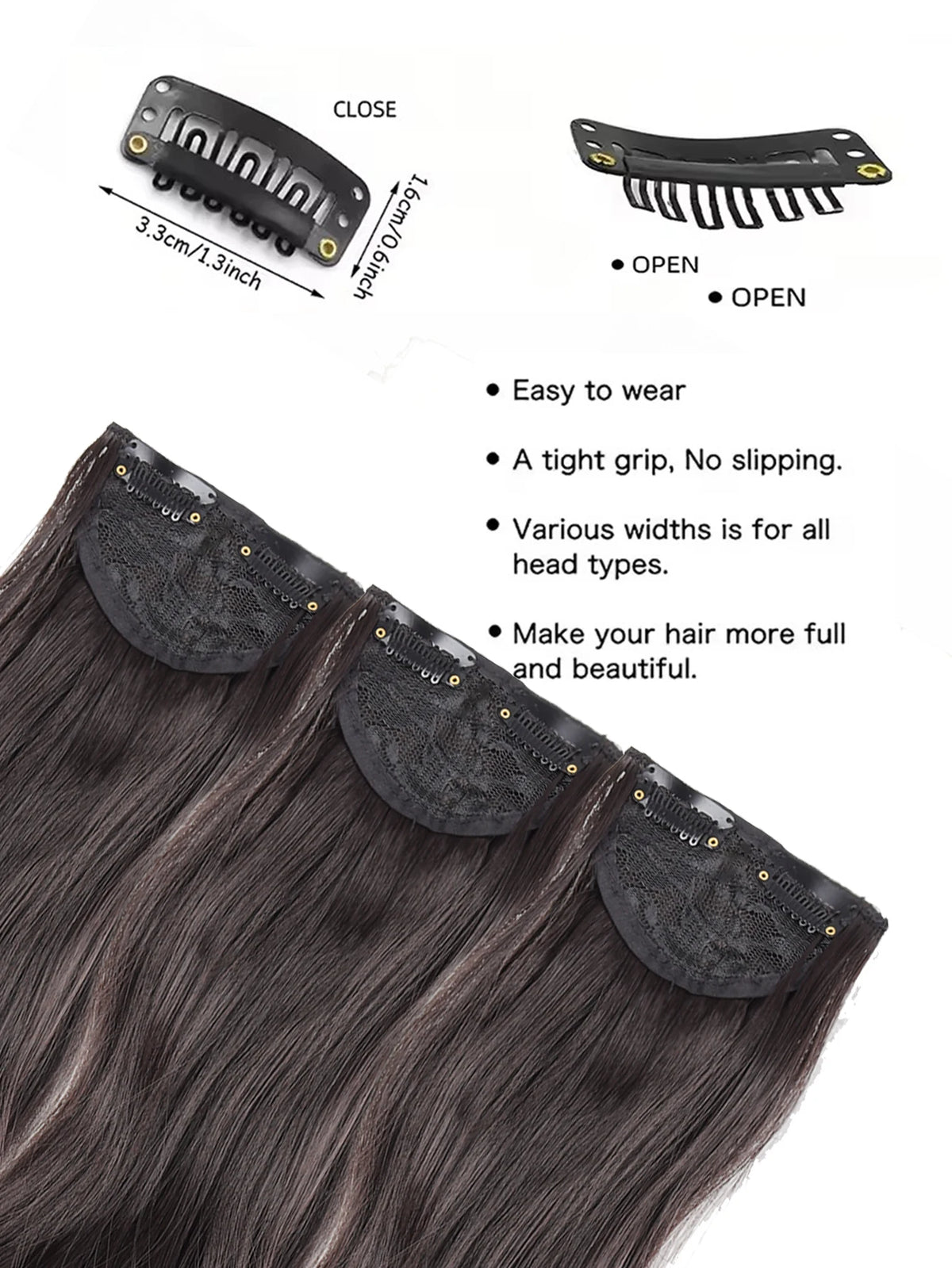 Wavy Clip-In Hair Extensions for Instant Volume and Length