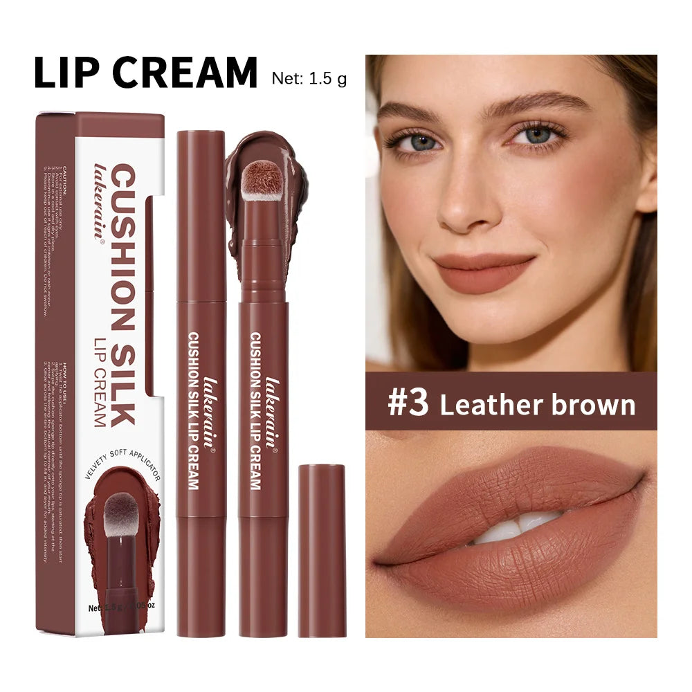 2-in-1 Air Cushion Lip Cream and Blush for Long-Lasting Matte Makeup