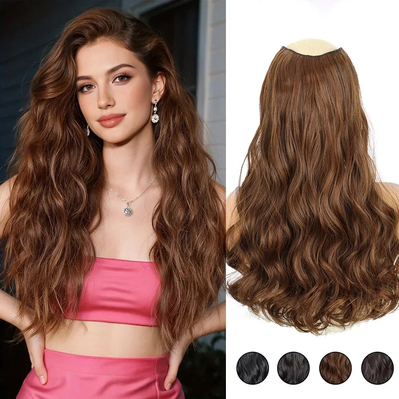 20-Inch Wavy Clip-In Hair Extension for Instant Volume - 1
