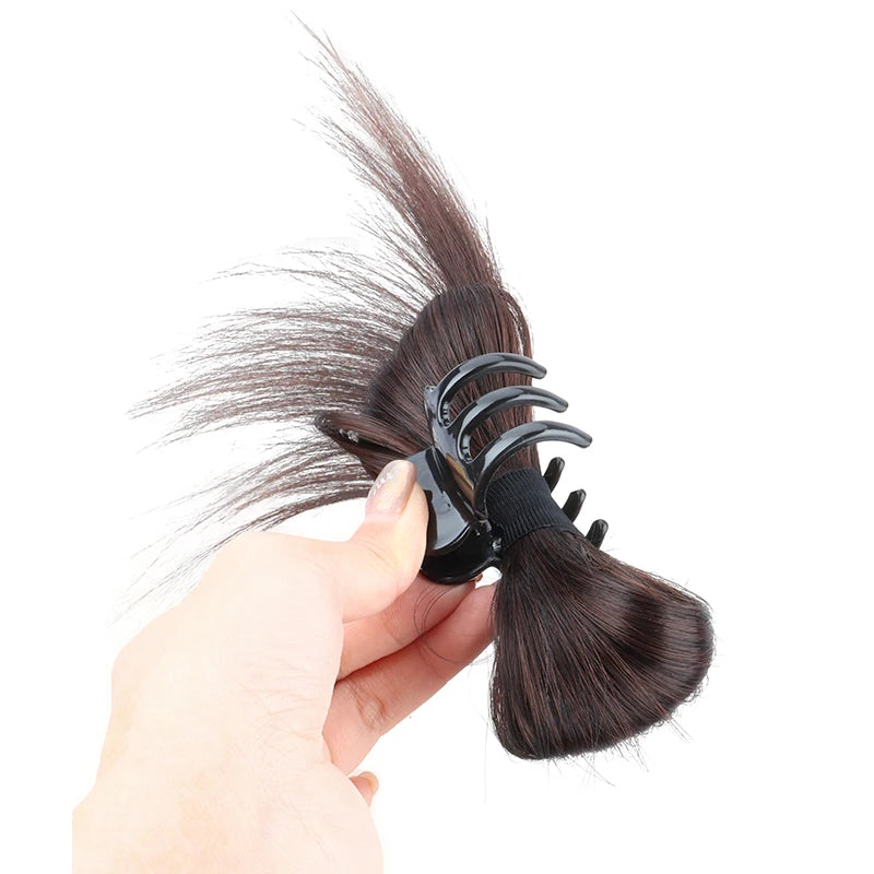 Elegant Synthetic Ponytail Hair Claw Clip for Quick Styling - 4