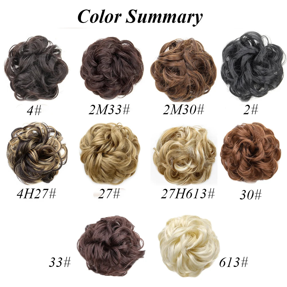 Wavy Curly Messy Hair Bun for Quick Elegant Hairstyles - 3