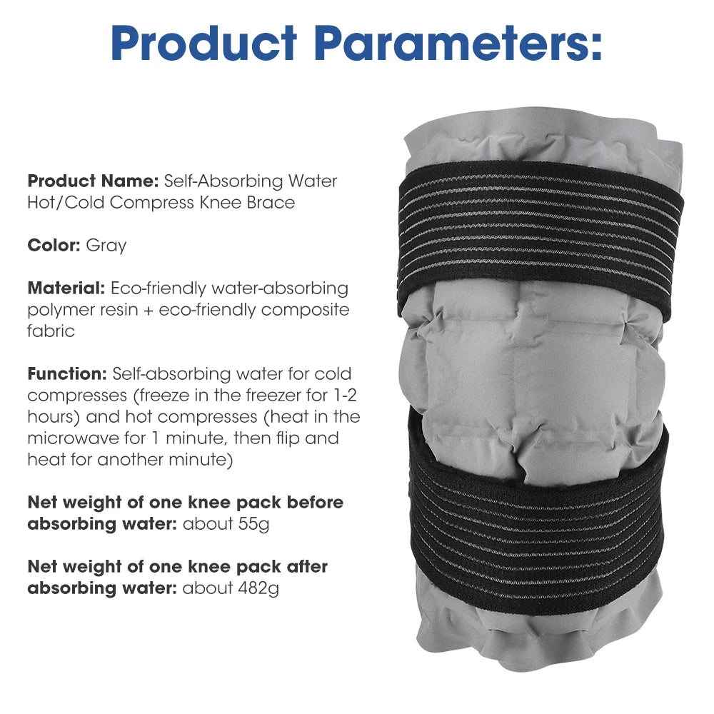 Reusable Hot and Cold Therapy Knee Wrap for Pain Relief and Recovery - 16