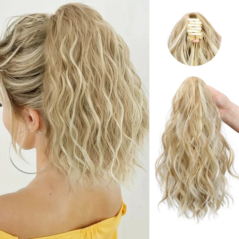 Curly Claw Clip Ponytail Hair Extension for Women