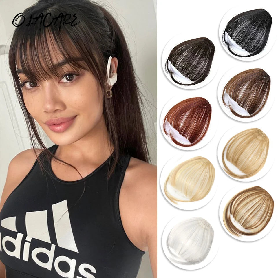 Clip In Air Bangs for Natural Hair Volumizing and Face Framing