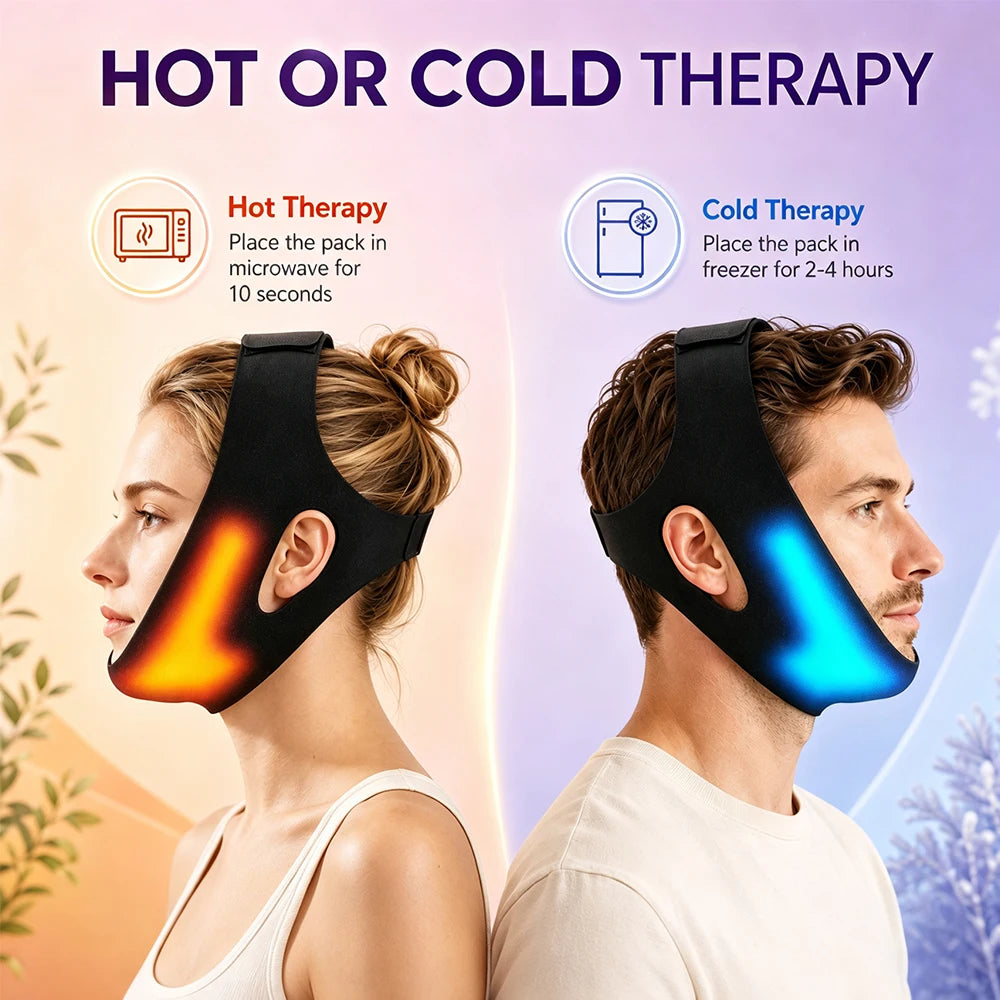 Hot and Cold V-Line Face Lifting Bandage for Jaw Relief and Firming - 2