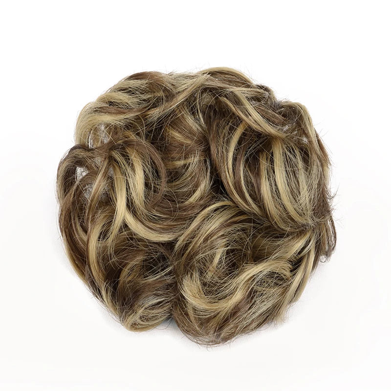 Messy Curly Hair Bun Extension for Instant Voluminous Updo Hairstyles
