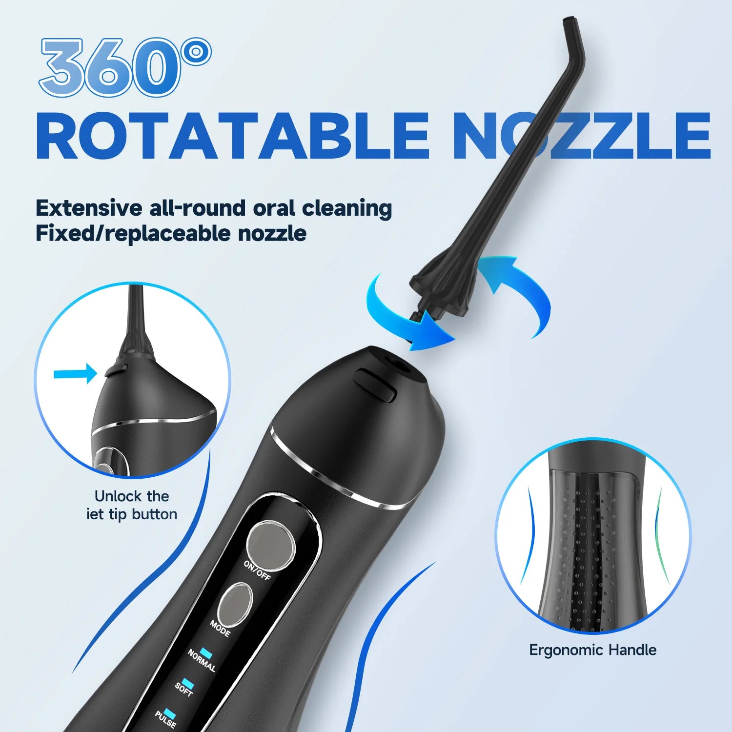 Portable Electric Water Flosser for Teeth Cleaning and Gum Health - 5