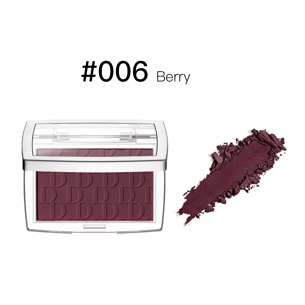 Matte Embossed Blush Palette with Brush for Natural Long Lasting Glow - 22