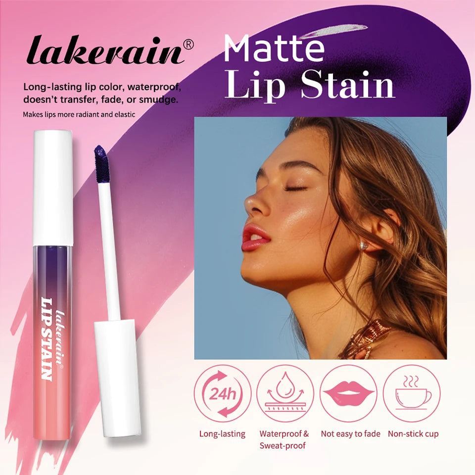 Waterproof Peel-Off Lip Stain for Long-Lasting Hydrating Matte Color - 7
