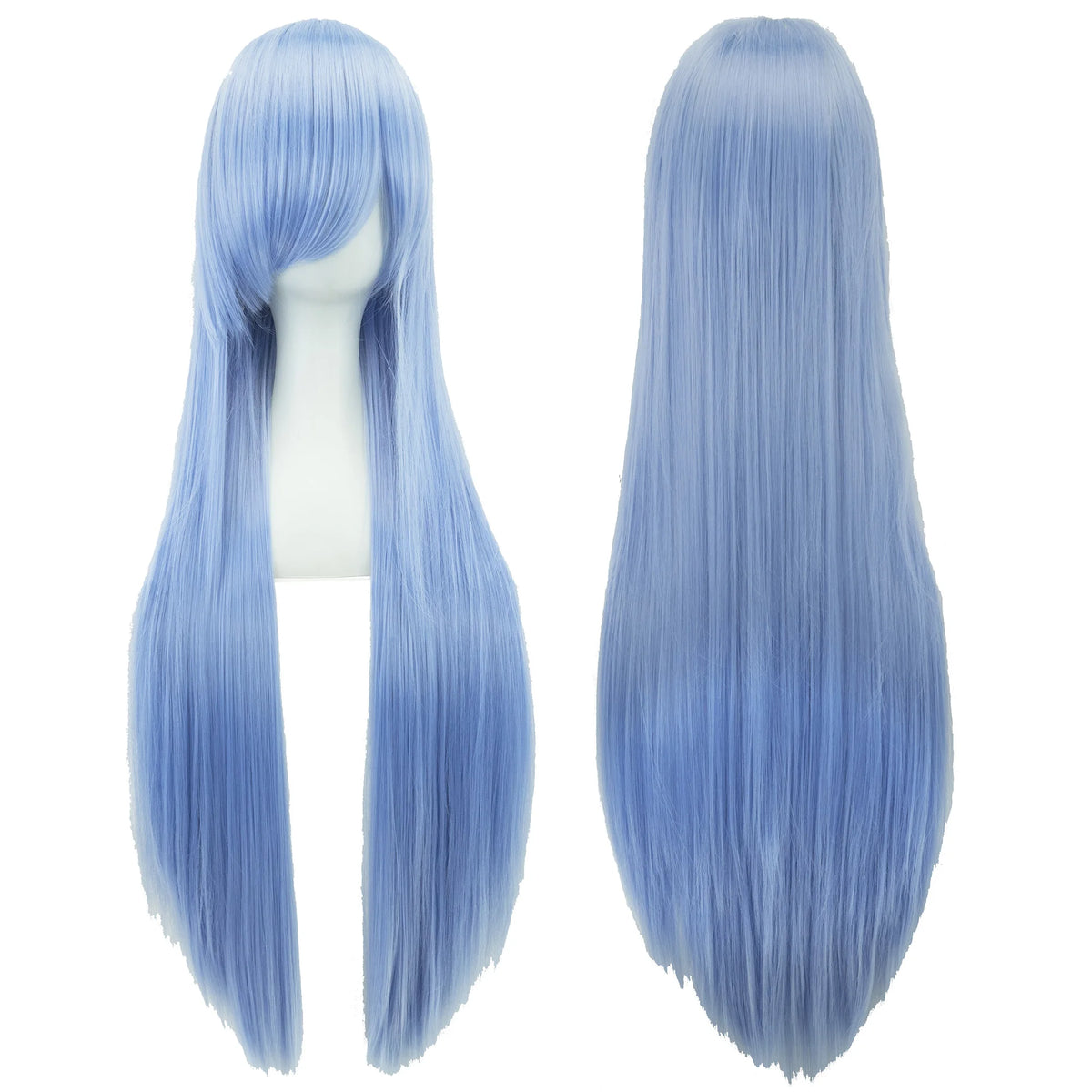 80cm Long Straight Synthetic Wig for Cosplay and Costume Parties