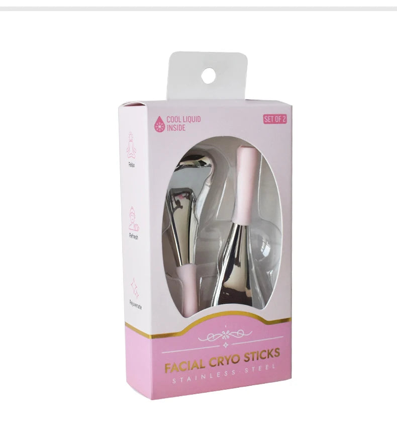 Stainless Steel Cooling Cryo Sticks for Facial Puffiness and Rejuvenation