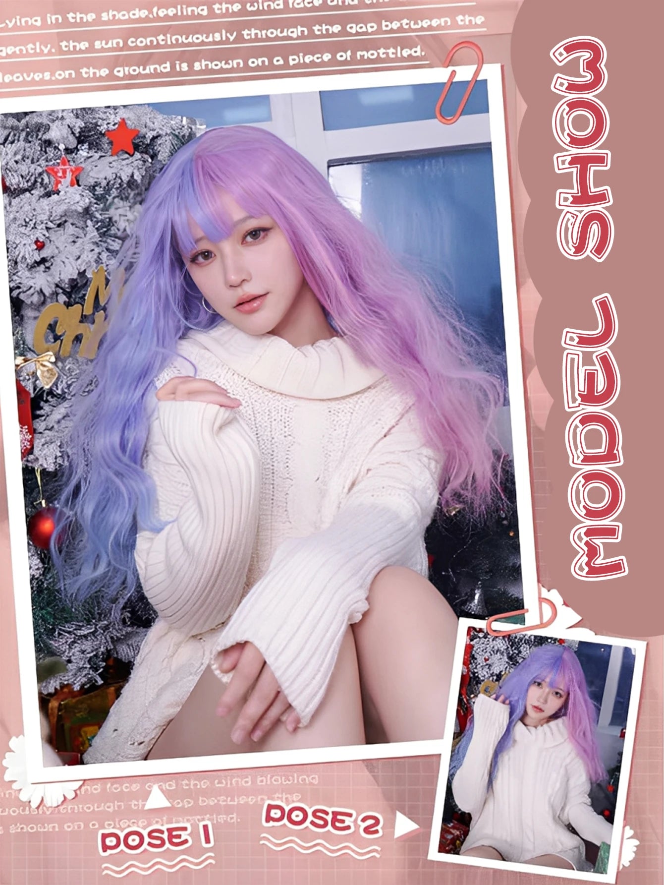 Long Wavy Ombre Cosplay Wig for Lolita and Harajuku Styles - 11