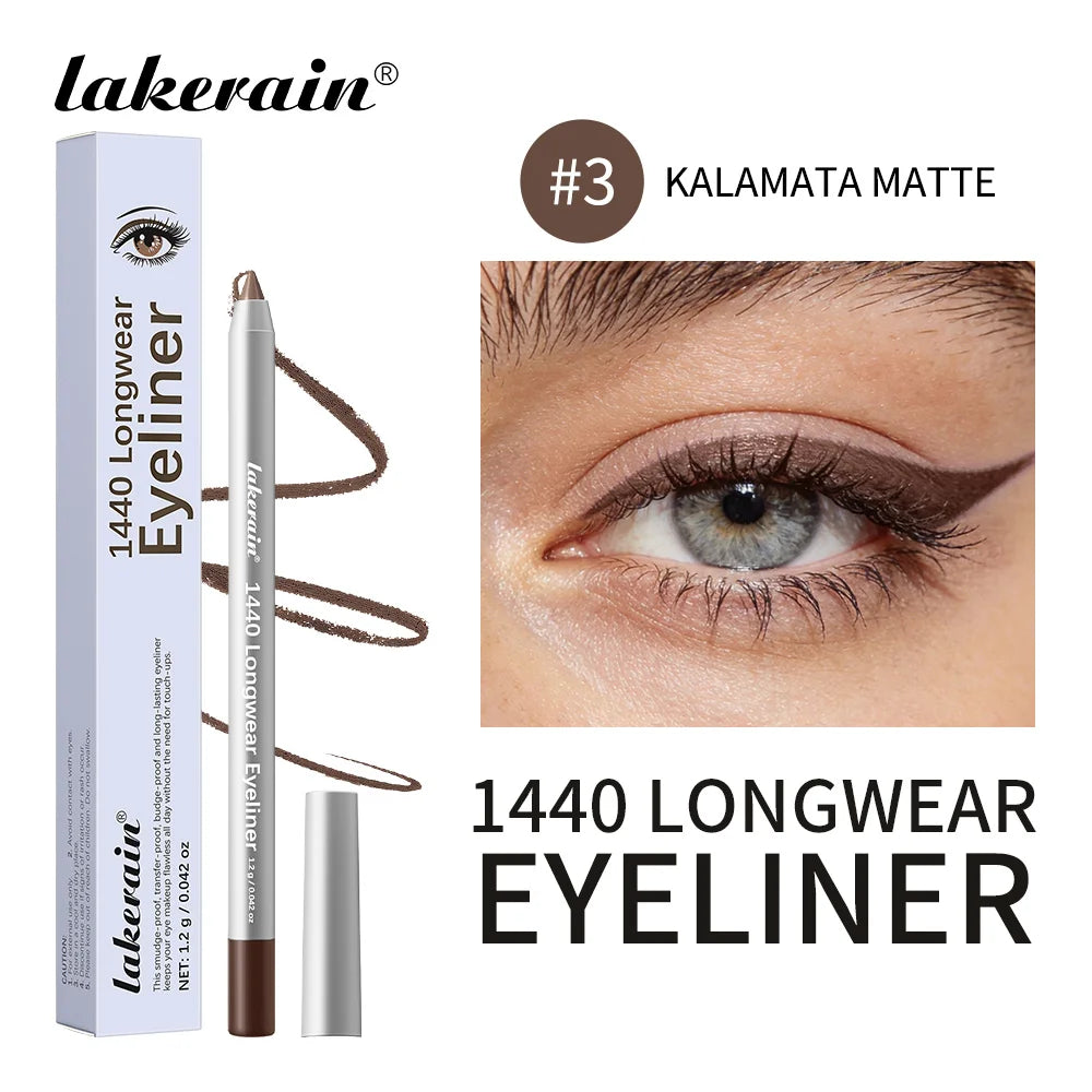 Waterproof Long-Lasting Smudge-Proof Eyeliner Pencil for All Day Wear