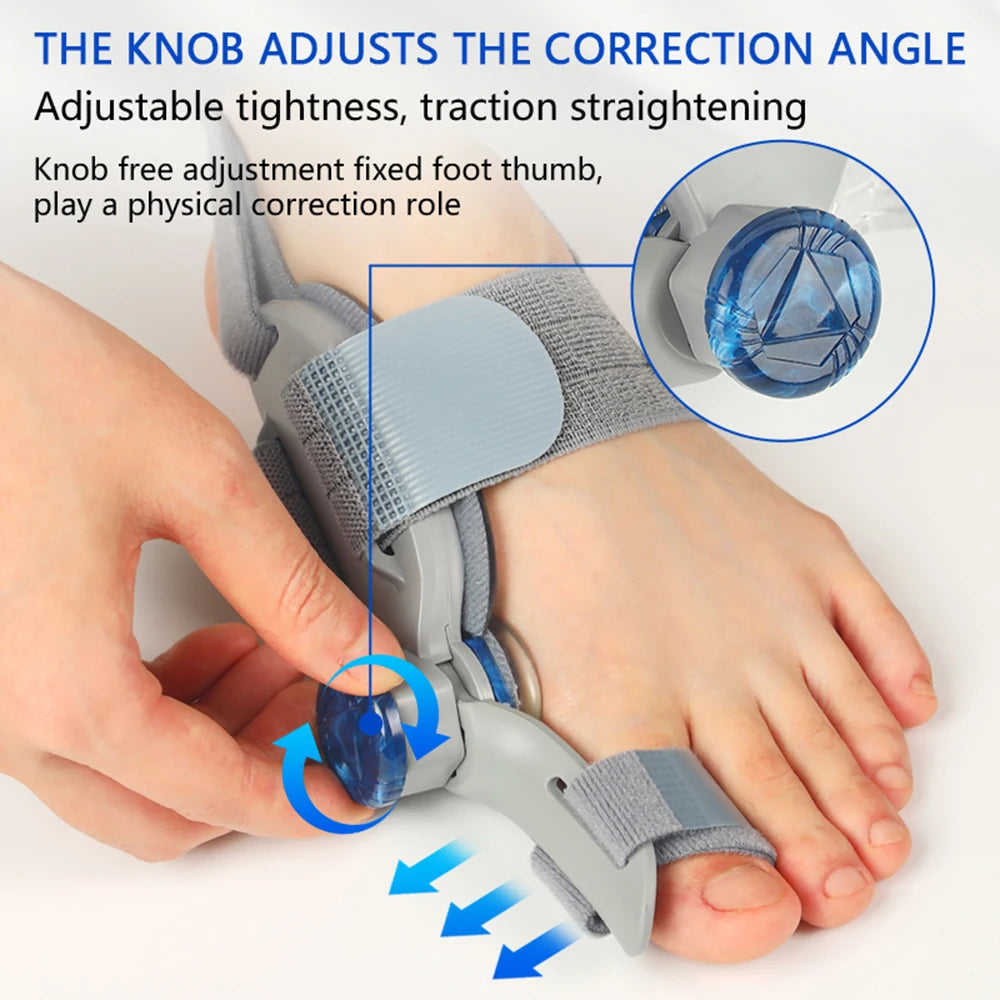 Adjustable Bunion Corrector with Knob Dial for Pain Relief and Alignment - 2