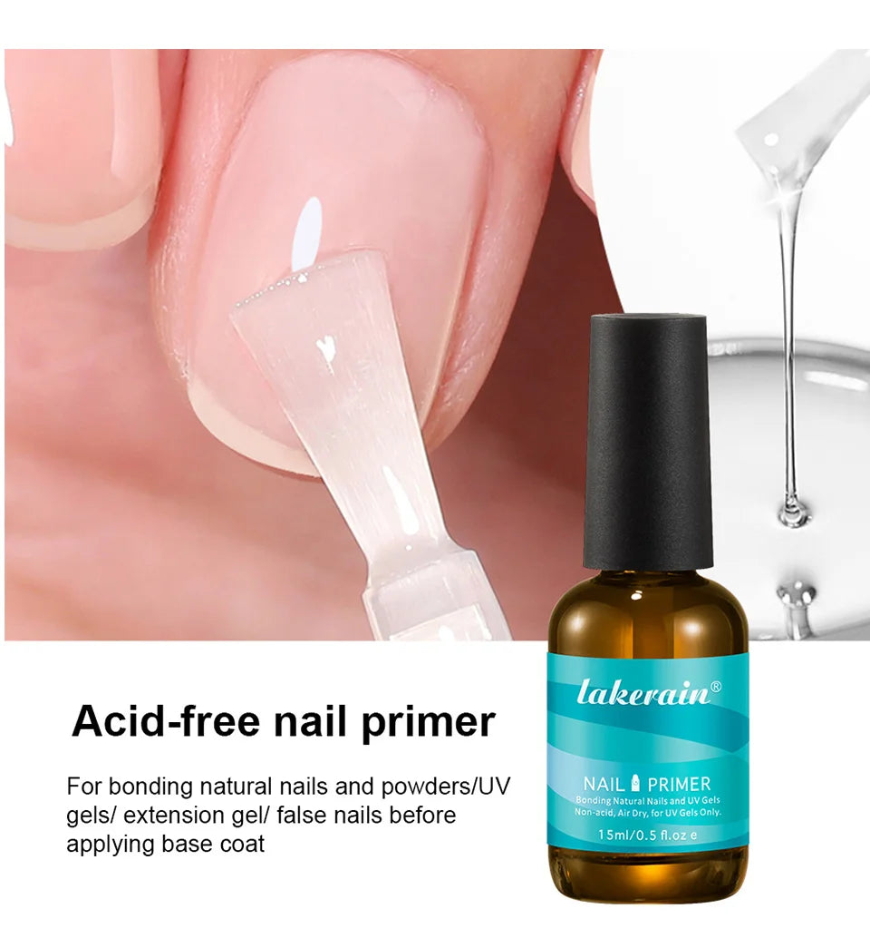 Professional Nail Prep Dehydrator and Primer Set for Long Lasting Nails - 12