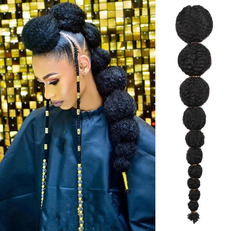 Synthetic Bubble Ponytail Hair Extension for Women - 1