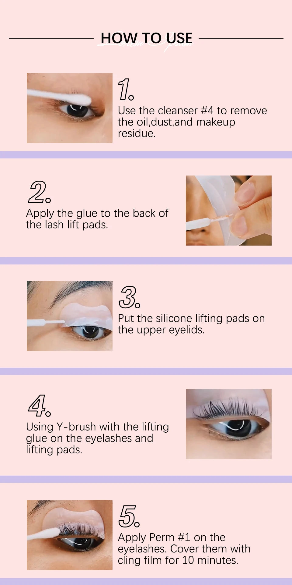 Professional Eyelash Lifting and Curling Perm Kit for Salon or Home Use - 12