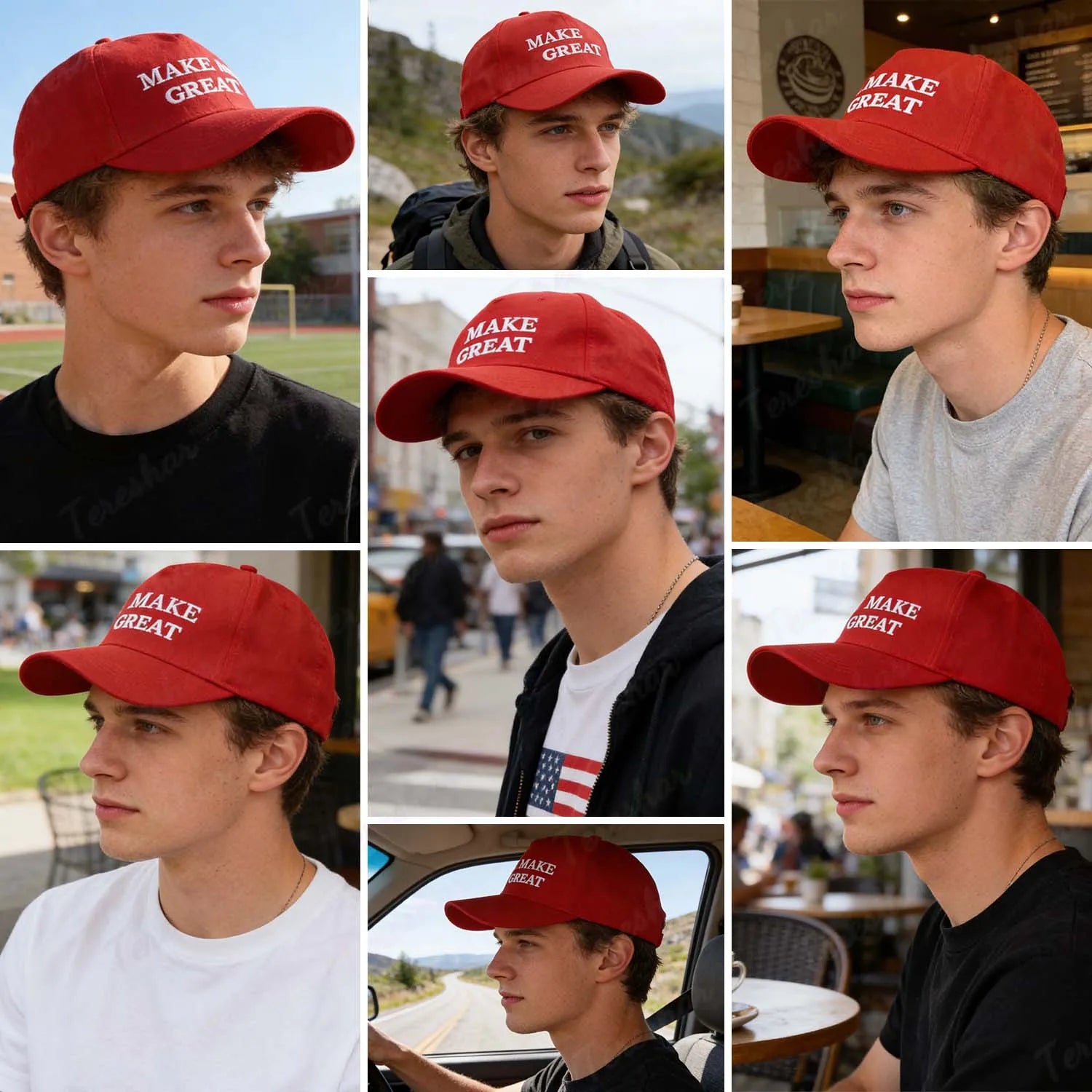 Classic Embroidered Red Baseball Cap for Casual Outdoor and Daily Wear - 2