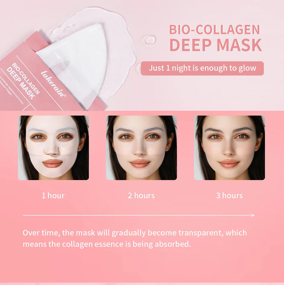 Bio-Collagen Deep Hydrating Face Mask for Pore Tightening and Glow - 9