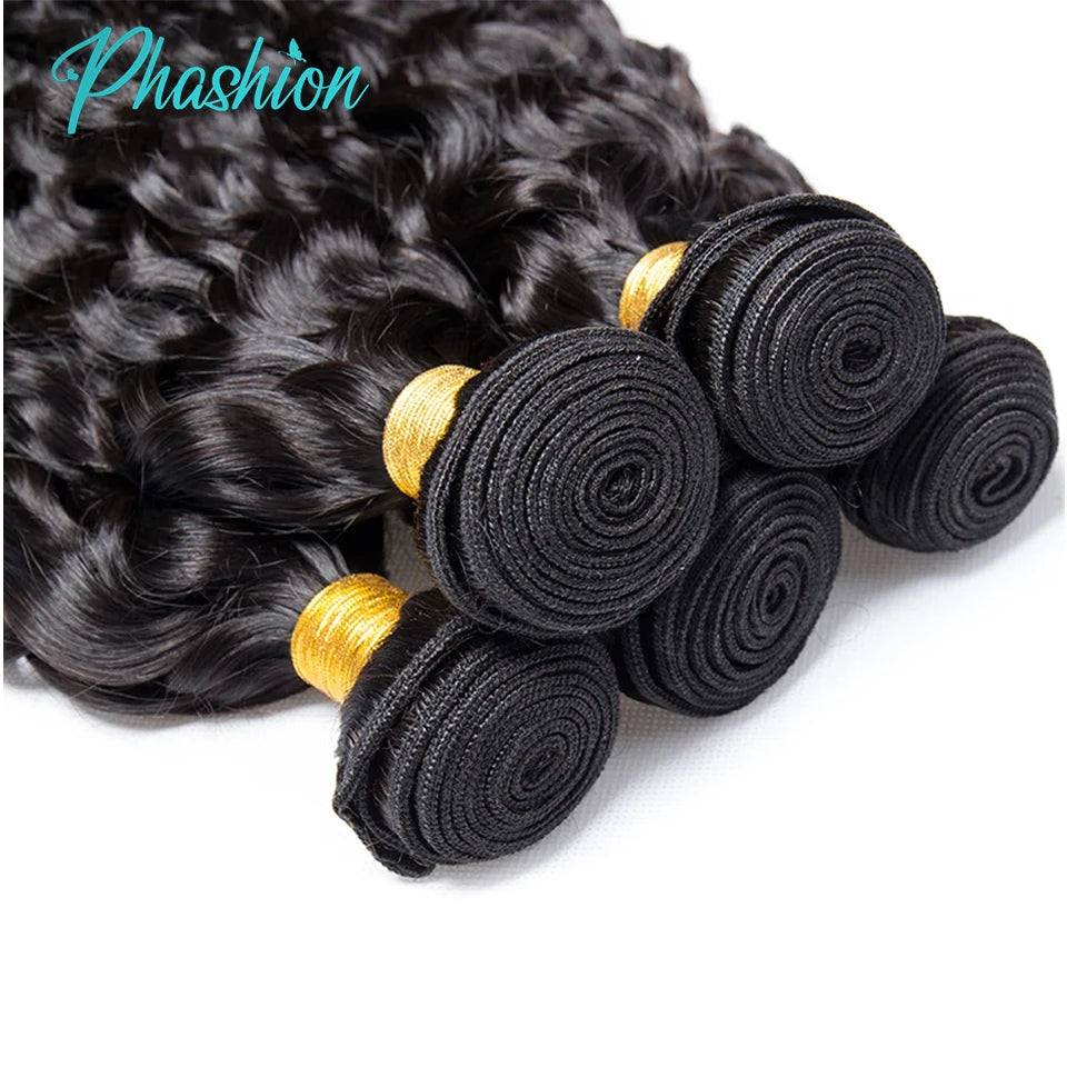 Water Wave Brazilian Human Hair Bundles - 3