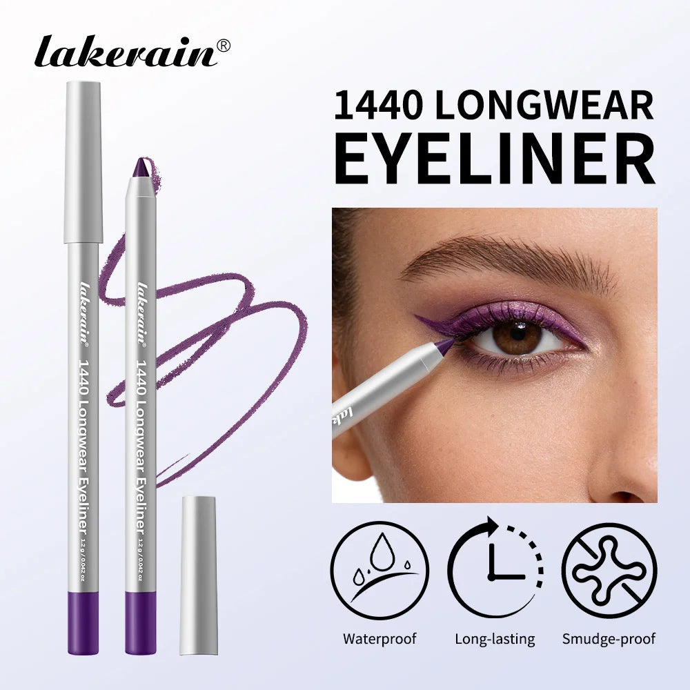 Waterproof Long-Lasting Eyeliner Pencil for Precise Smokey Eye Makeup - 3