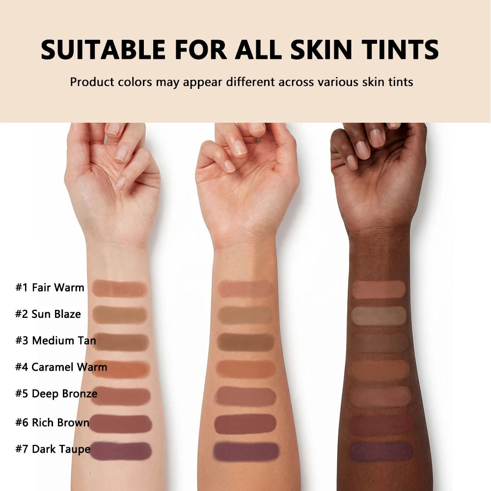 Buildable Soft Matte Bronzer Powder for Natural Face Contouring - 6