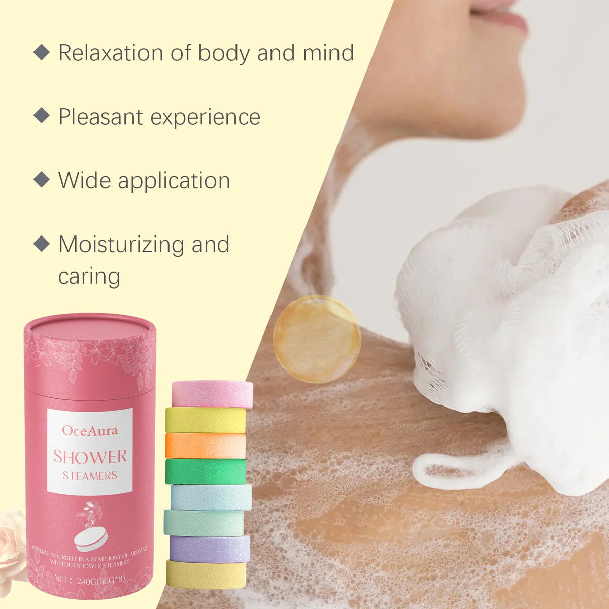 Aromatherapy Shower Steamers for Stress Relief and Relaxation